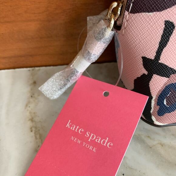 Kate Spade Cameron Pink Floral Print Cosmetics travel bag - Picture 3 of 9